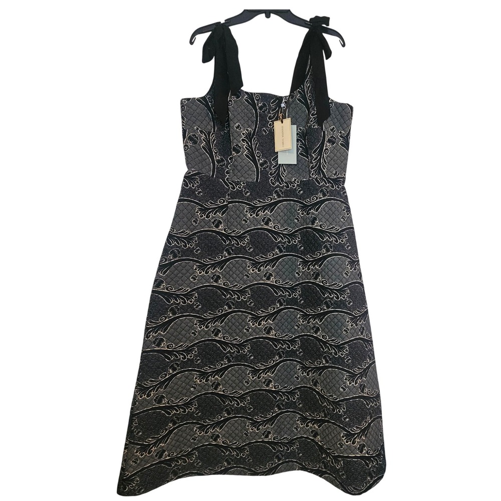 Antonio Melani x Jennifer Sumko 14 Schwan Quilted Maxi Dress Ribbon Tie 1212